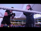 FURY POWER! TYSON'S BROTHER - DEBUTANT TOMMY FURY SHOWS INSANE POWER & SPEED ON PADS w/ RICKY HATTON