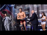 FLEXING! TOMMY FURY FLEXES MUSCLES AHEAD OF PRO DEBUT - OFFICIAL WEIGH IN / IN MANCHESTER