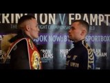 WHO WINS? WARRINGTON v FRAMPTON OFFICIAL HEAD TO HEAD AT FINAL PRESS CONFERENCE / IN MANCHESTER