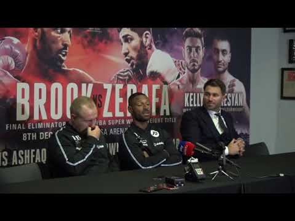 KELL BROOK & EDDIE HEARN DISCUSS AMIR KHAN & ZEFARA WIN / FULL POST FIGHT PRESS CONFERENCE