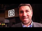 EDDIE HEARN REACTS TO ANDRADE WIN, LINARES LOSS, SAUNDERS MANDATORY?, AJ OFFERS, WILDER 'PETRIFIED',
