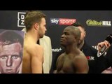 COMMONWEALTH TITLE FIGHT! FELIX CASH v RASHEED ABOLAJI *OFFICIAL* FINAL HEAD-TO-HEAD @ WEIGH-IN /o2