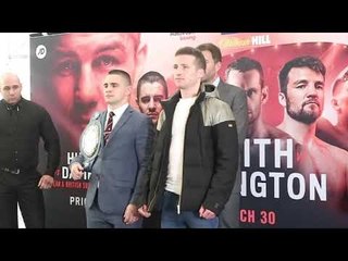 EUROPEAN TITLE ON THE LINE! JOE HUGHES v ROBBIE DAVIES JR *OFFICIAL* HEAD-TO-HEAD @ PRESS CONFERENCE