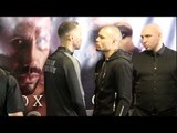 INTENSE! - JAMES DeGALE v CHRIS EUBANK JR - HEAD TO HEAD @ FINAL PRESS CONFERENCE / DeGALE-EUBANK JR