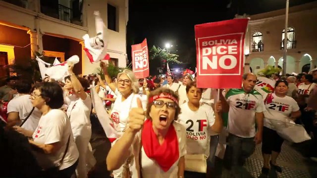 Bolivian protesters march against Morales reelection bid