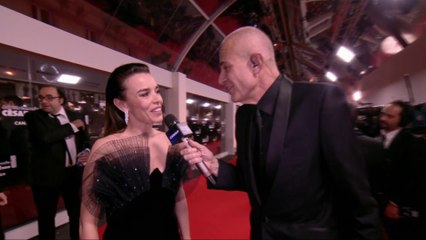 Laurent Weil interviewe Elodie Bouchez sur le tapis rouge - César 2019