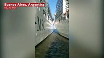 Watch: Two Massive Cruise Ships Collide In A South American Port