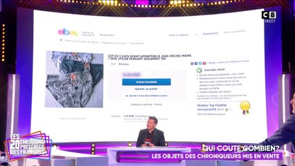 Les objets des chroniqueurs mis en vente aux enchères !