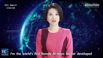 نشرة أخبار تحبس الأنفاس لأول مذيعة روبوت في العالم
