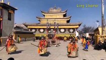 Losar celebration in Gomar Monastery in Rebkong