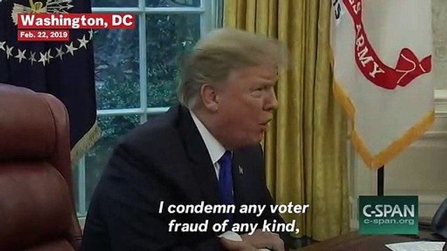 Trump Says He 'Condemns Any Voter Fraud Of Any Kind'