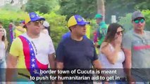Venezuelans happy about the aid concert in Colombia