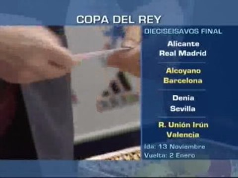 Sorteo de la Copa del Rey donde ya entran los equipos de Primera