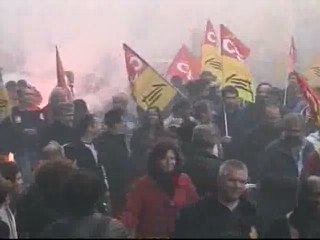 Los Sarkozy anuncian su divorcio en medio de la huelga de transportes