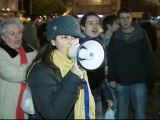 Manifestación espontánea de los aficionados del Valencia