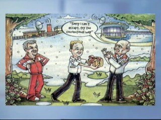 Bernie Ecclestone se burla de Ron Dennis en una felicitación navideña