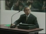 Fujimori se sienta en el banquillo