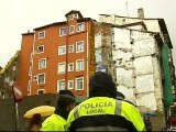Protestan los vecinos del edificio que se derrumbó en Santander