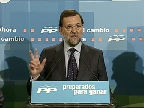 Rajoy: Me gustaría tener 3 debates con Zapatero