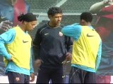 Ronaldinho, Eto'o y Messi vuelven a estar juntos