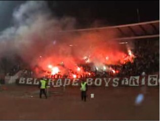 Batalla campal en el estadio del Estrella Roja