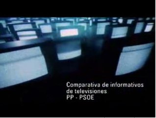 Comparativa del tratamiento a PP y PSOE en los informativos de TVE