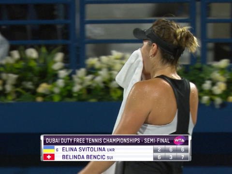 WTA Dubai: Bencic bt Svitolina (6-2, 3-6, 7-6)