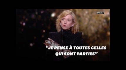 César de la meilleure actrice, Léa Drucker rend hommage aux femmes violentées
