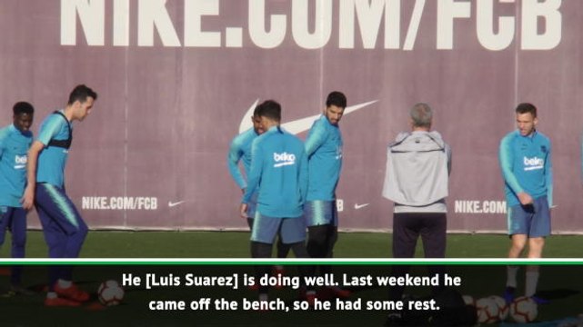 Valverde backs goal shy Suarez ahead of Sevilla game