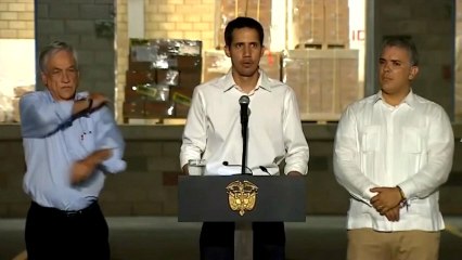 Guaidó, desde Colombia: "Estamos aquí gracias a la ayuda de los militares venezolanos"