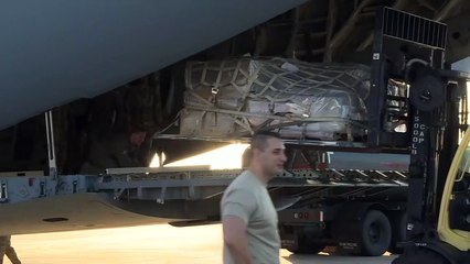 Parte avión de EEUU con ayuda humanitaria para Venezuela