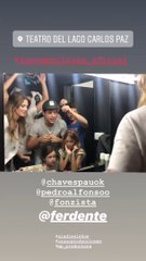 Fer Dente cantando en camarines de Locos por Luisa - 01 de Febrero