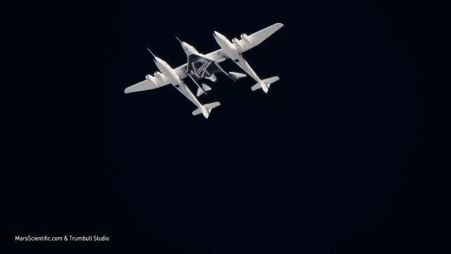 Vuelo de la nave de Virgin Galactic