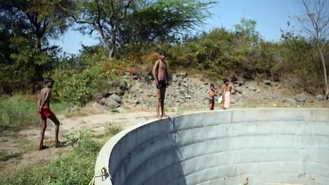 How to swim at the local pool - or water well! Its summer so the water has gone down where previously the water was to the brim!
