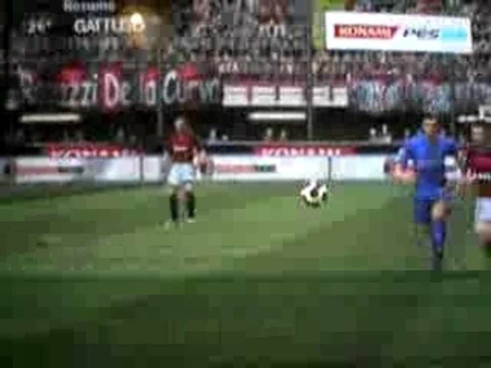 [PES 2008]But Gattuso (AC Milan) (Angle 3)
