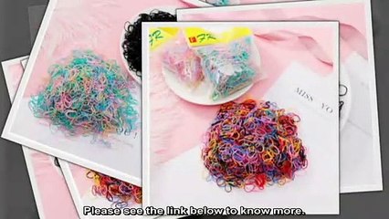 Hot Sale 1000pcs Lot Candy Color Hair Ring Rubber Ropes Disposable Elastic Hair Bands For Children