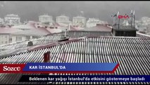 Kar İstanbul’da! Fırtına ve kar Marmara’yı sardı