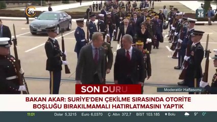Bakan Akar'ın temasları