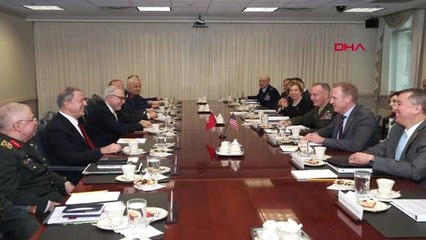 Dha Dış - Bakan Akar, ABD Savunma Bakan Vekili Shanahan ile Pentagon'da Görüştü