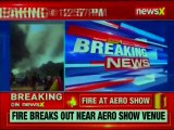 Bengaluru: Fire engulfs parking lot near Aero India 2019 show, 100 vehicles gutted