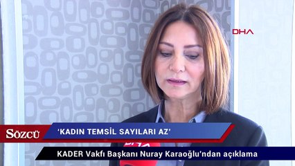 KADER Başkanı Karaoğlu: Artık kadınlar, kadın adayları seçtirmeli