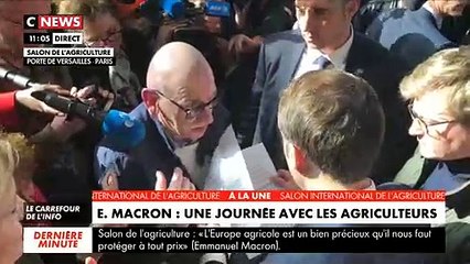 Salon de l'Agriculture : La séquence bouleversante d'un retraité qui a fondu en larmes dans les bras d'Emmanuel Macron