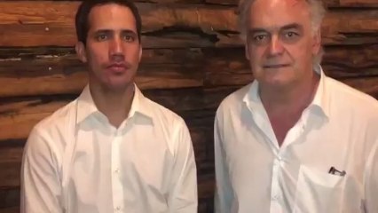 González Pons y otros miembros del PP se reúnen con Juan Guaidó.