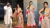 Shilpa Shetty dances with husband Raj Kundra at sister-in-law's sangeet ceremony | FilmiBeat