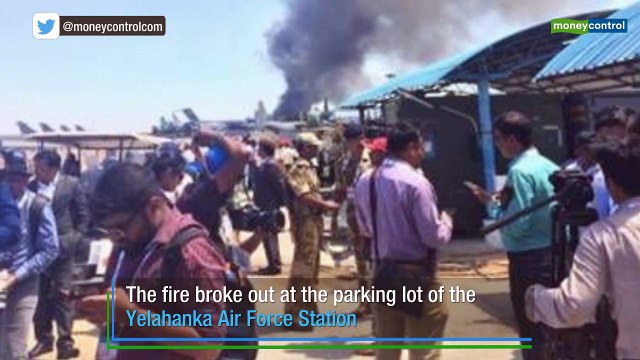 Fire erupts at parking lot of Aero India show, 100 cars gutted