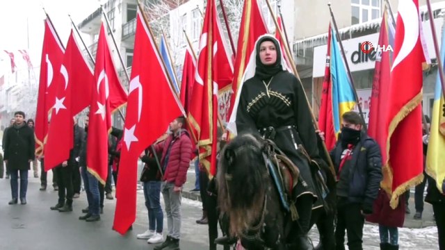 Ardahan'da eksi 20 derecede kurtuluş coşkusu