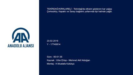 Kar yağışı - TEKİRDAĞ/KIRKLARELİ