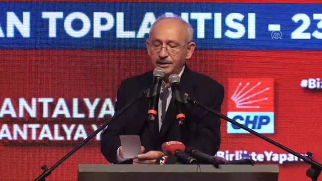 Kılıçdaroğlu: 'Herkesin kazandığı ve huzur içinde yaşadığı bir Türkiye'yi el birliğiyle inşa etmek istiyoruz' - ANTALYA
