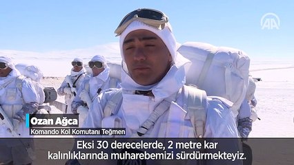 Mehmetçik çetin kış şartlarında görevinin başında