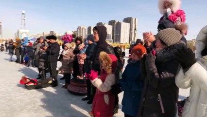 Kazakistan'da Orta Çağ savaş teknikleri gösterisi - ASTANA